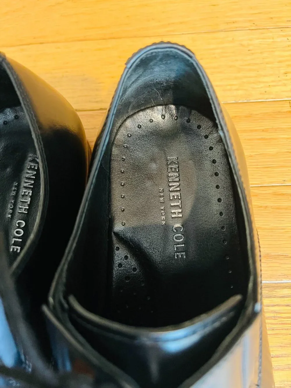 Kenneth Cole New York Men's Black Derby Dress Shoes Size 8 M